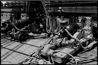 [Guns on the USS Constitution. Charlestown, MA. May
 2000.]