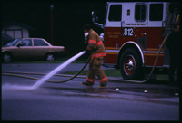 [Cleaning up after an accident. Oak Harbor,
 WA. January, 2000.]