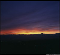 [Sunset. Victoria, BC. October 2000.]